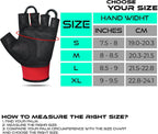 BEAST RAGE Gym Gloves Weight lifting Gloves Training Anti Slip Padded Palm Half Finger Powerlifting Workout Exercise Gloves for Men and Women