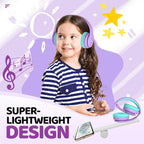 JoySpark Kids Bluetooth Headphones Over-Ear, 60Hrs, Built-in Mic-Purple