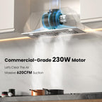Range Hood Insert 30 inch, 620CFM Built-in Kitchen Hood