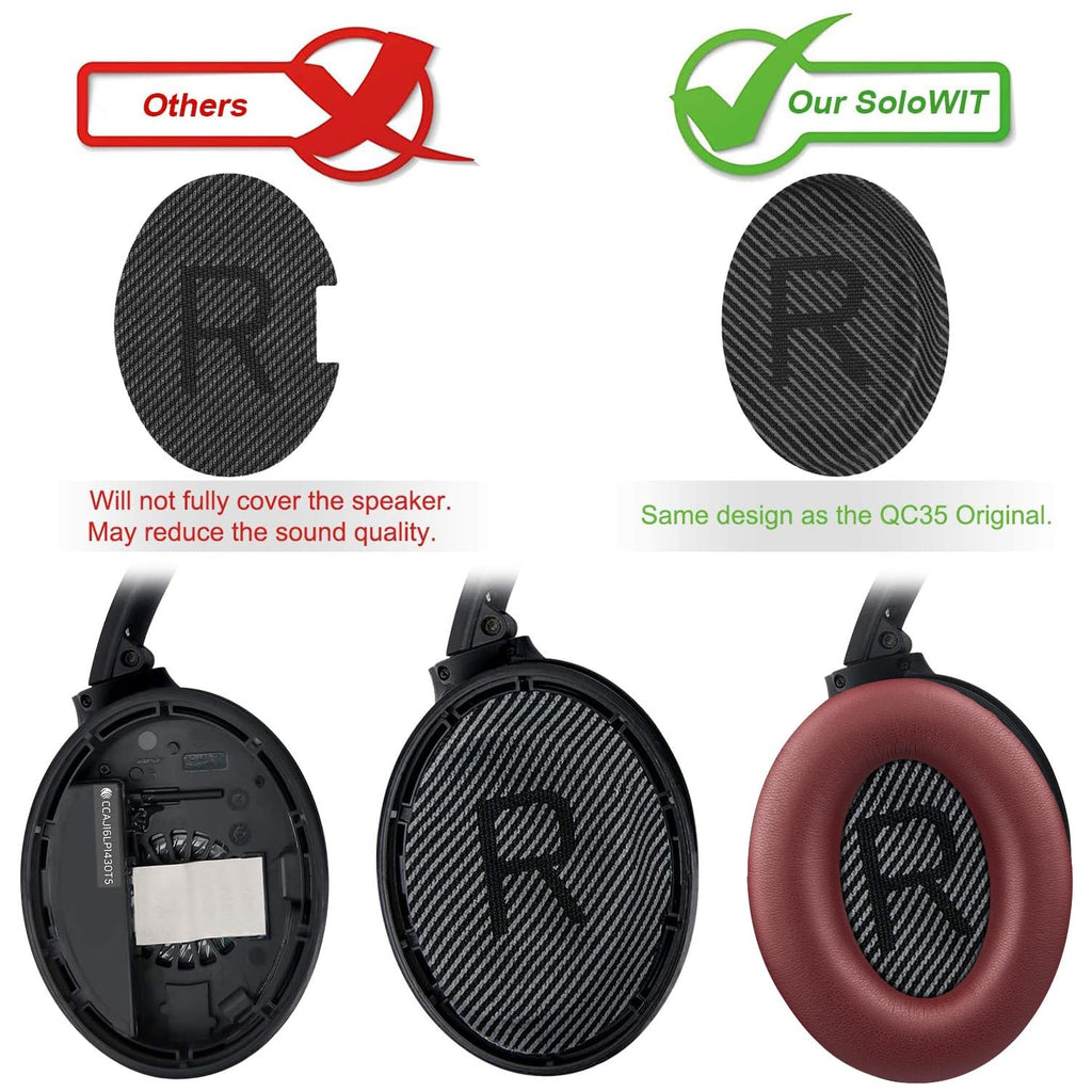 SoloWIT Earpads for Bose QC35 & QC35 ii - Brilliant Blue