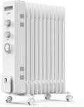 VonHaus Oil Filled Radiator 11 Fins – 2500W, 3 Heat Settings, 24 Hour Timer