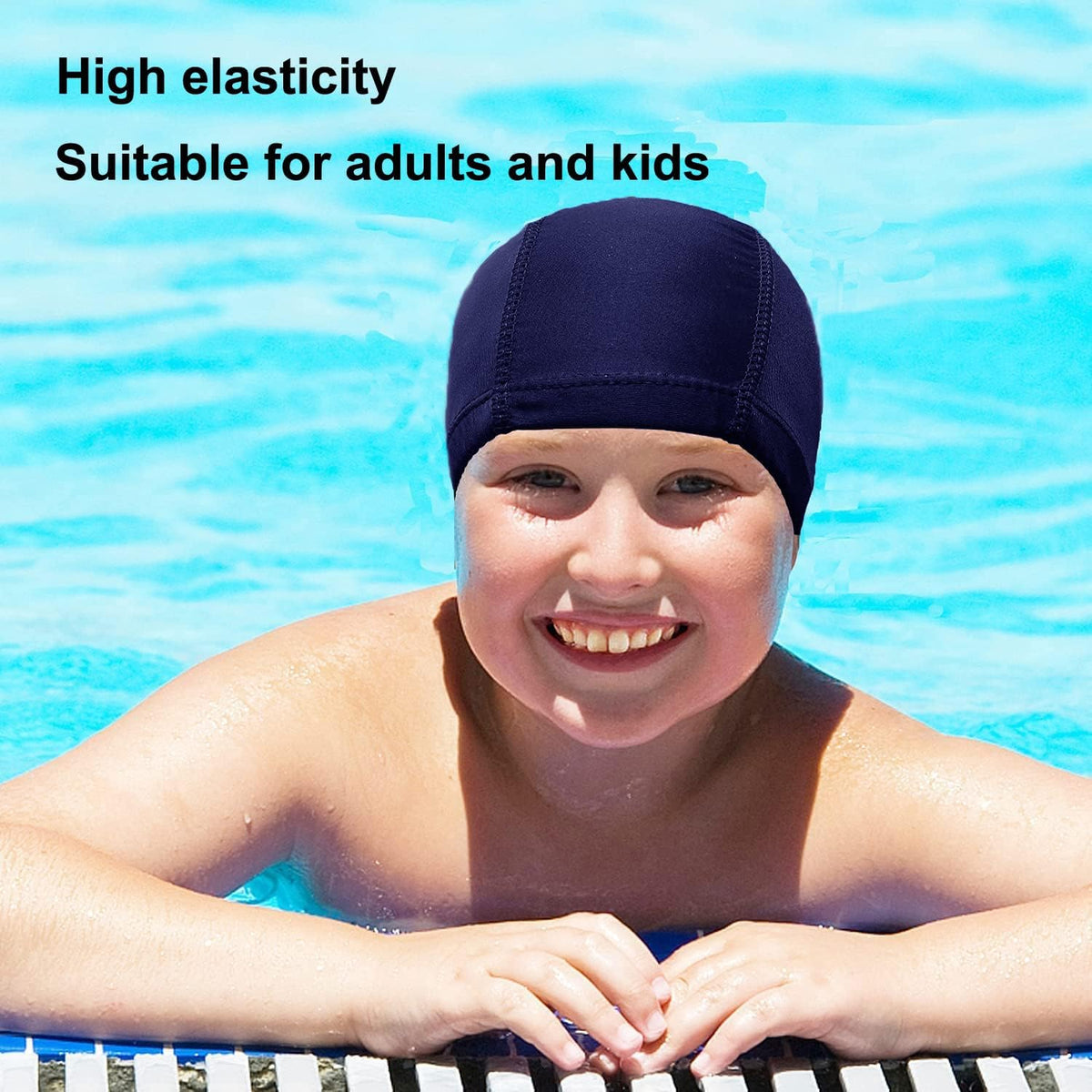 2 Swimming Caps for Kids Girls Boys Adult Light Swimming Cap Swim Hats Kid