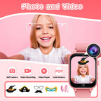 Kids Smart Watches Girls Age 5-12, 26 Games High-Resolution Touchscreen Kids Watch with Video Camera Music Player Pedometer Flashlight 12/24 hr Educational Toys Birthday Gifts for Girls Ages 6 7 8