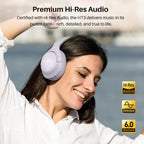 TOZO HT3 Hybrid Noise Cancelling Wireless Headphones, 90H Over Ear Headset