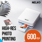 Nelko PP01 Photo Printer, 2x3 Portable Photo Printer, Mini Printer, Purple