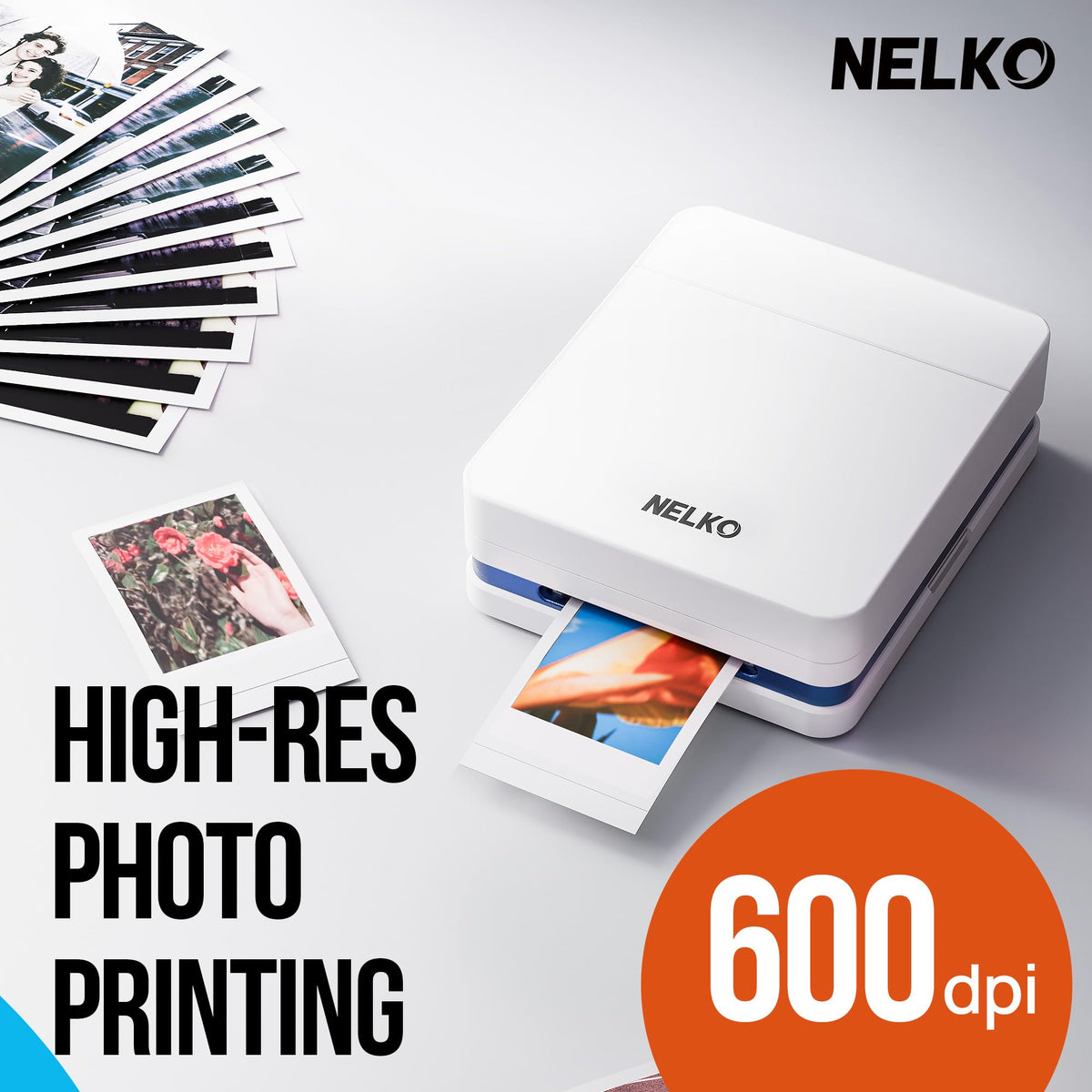 Nelko PP01 Photo Printer, 2x3 Portable Photo Printer, Mini Printer, Purple