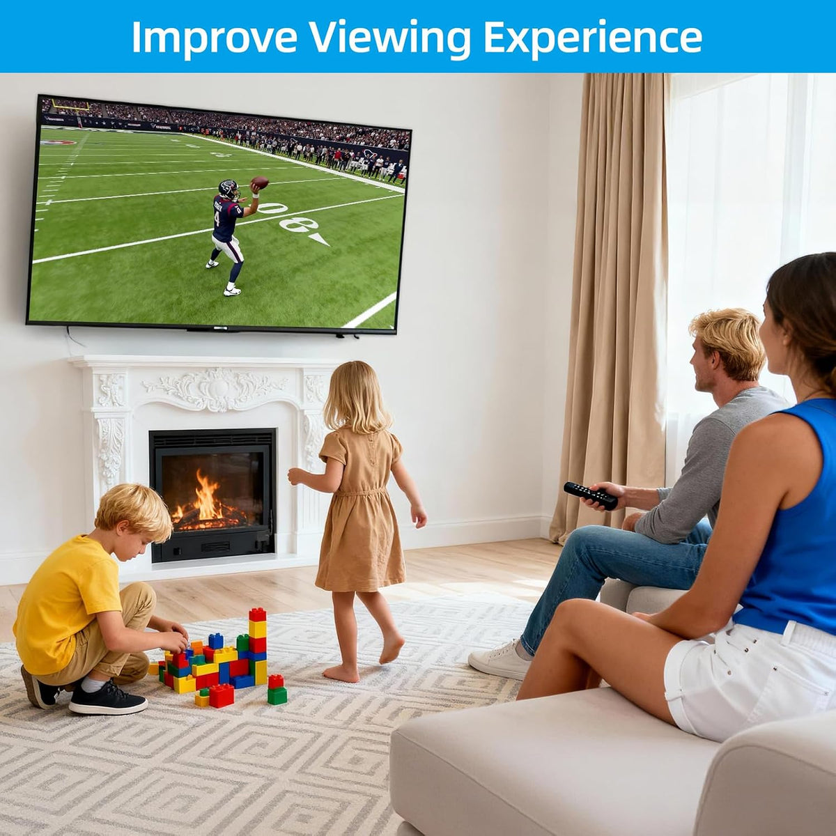 HOME VISION Heavy Duty Tilt TV Wall Mount for 32-86 Inch Flat/Curved Screen
