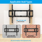 HOME VISION Heavy Duty Tilt TV Wall Mount for 32-86 Inch Flat/Curved Screen