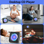CD Player Portable: Kegaudio CD Players for Home with Speakers Bluetooth