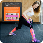 Active 100 Resistance Bands, Set of 5 Different Levels, Exercise Band for Home Gym, Training and Yoga with Carrying Bag