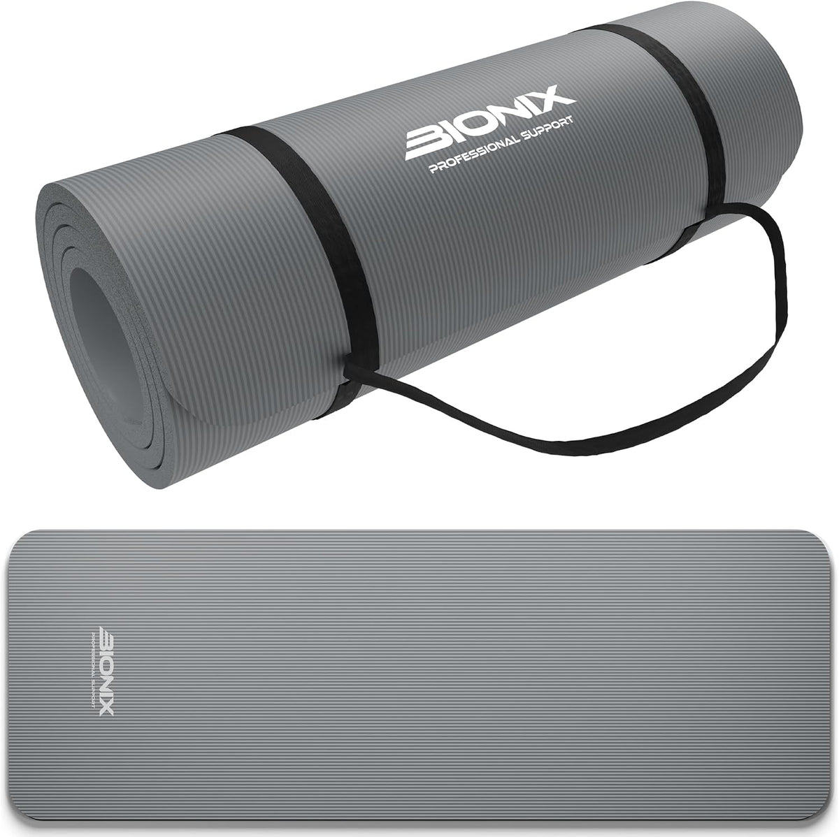 Bionix Yoga Mat For Women Men, Thick Pilates Exercise Mat, Home Gym Fitness