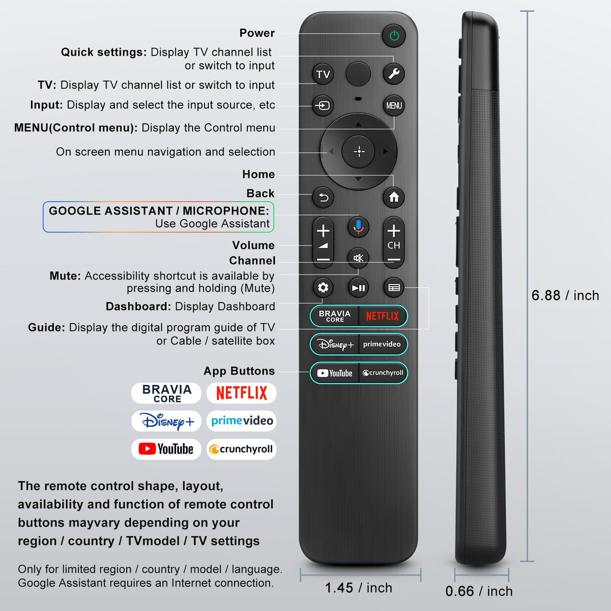 【Pack of 2】 New Universal Remote for All Samsung TV Remote, Replacement Compatible for All Samsung Smart TV, LED, LCD, HDTV, 3D, Series TV