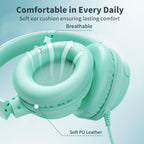 Botesty Sound Headphones Wired with Mic for School, 3.5mm Plug in, Purple