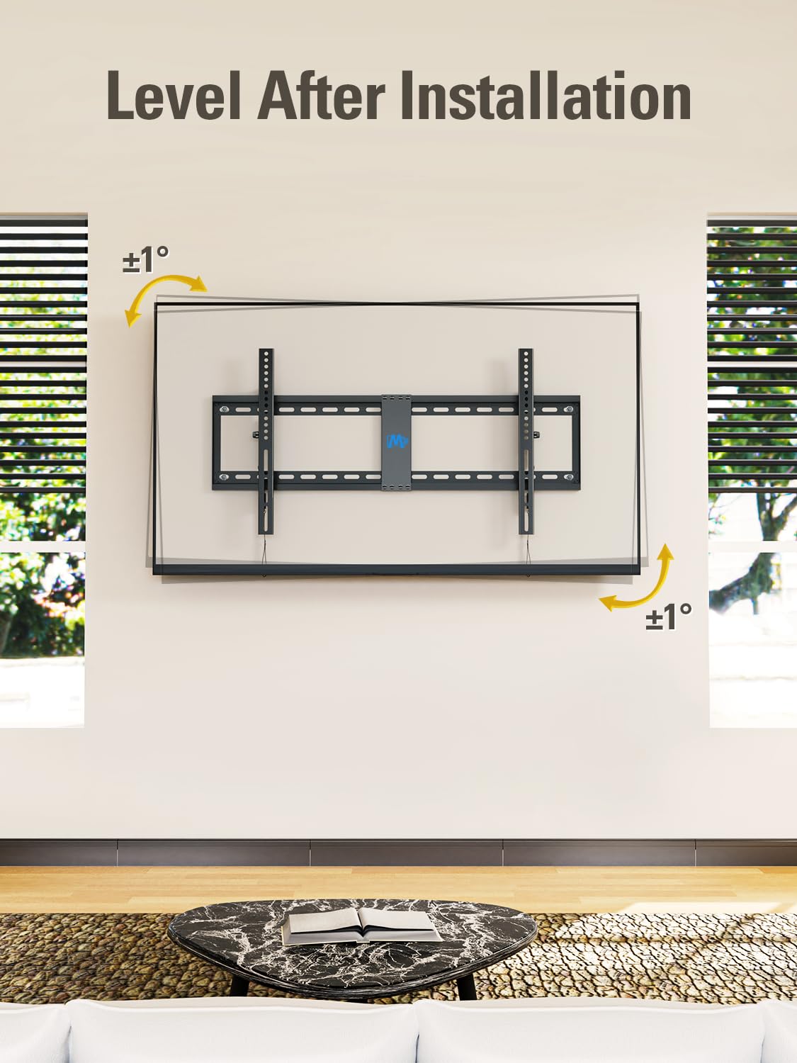 Mounting Dream Tilting TV Wall Mount for Most 37-90 Inch TVs up to 132lbs