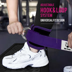 Slim Panda Ankle Straps for Cable Machines, Cable Kickback Ankle Cuffs