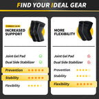CAMBIVO Elbow Support for Men&Women 2 Pack, Upgraded Tennis Elbow Support Arm Sleeves with Gel Pad and Dual Stabilizers, Elbow Brace for Tennis, Weightlifting