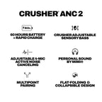 Skullcandy Crusher ANC 2 Noise Cancelling Wireless Headphones - Bone