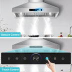 42 inch Range Hood Under Cabinet 1200 CFM Stainless Steel Stove Vent Hoods