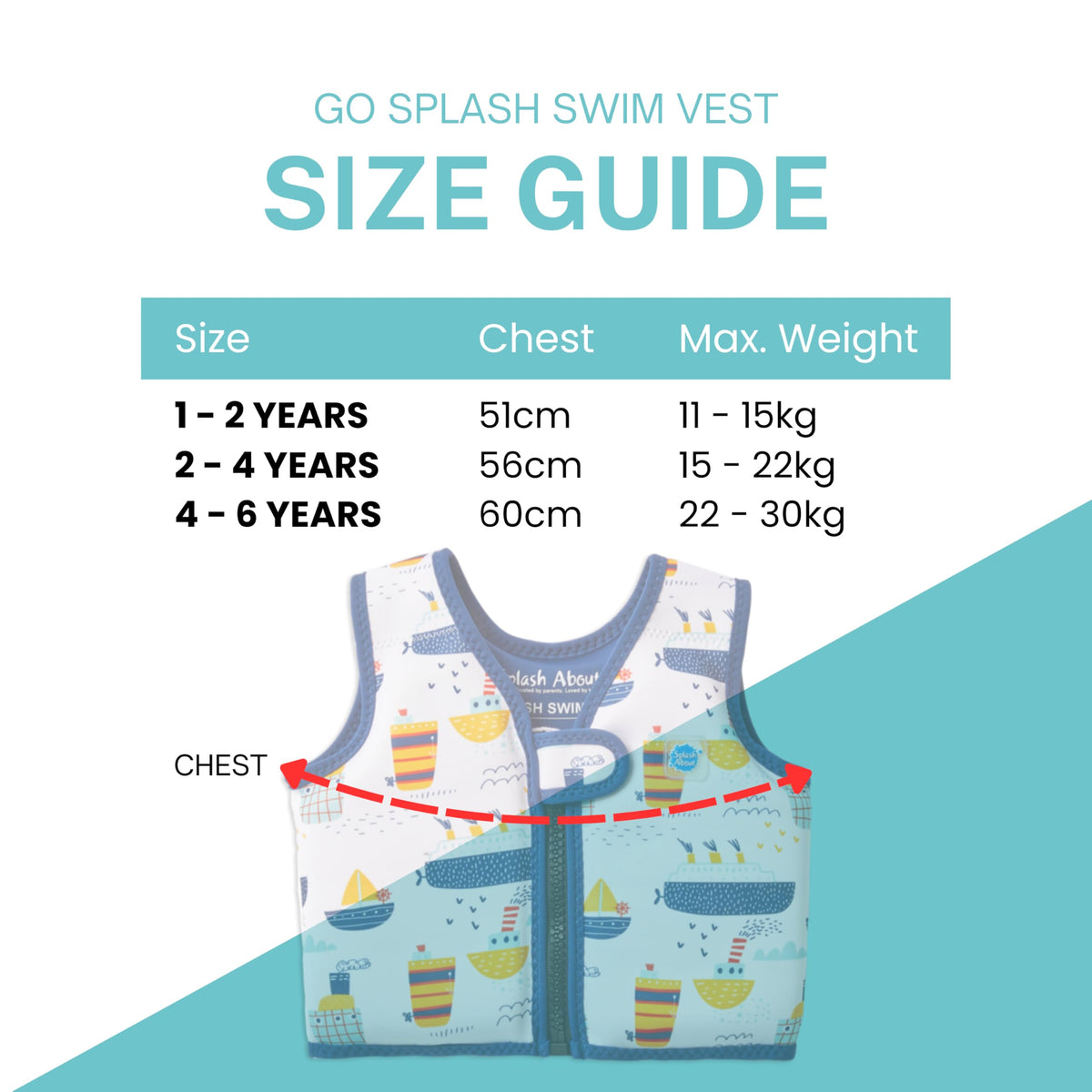 Splash About Go Splash Swim Vest