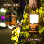LE Camping Light Rechargeable, 1000lm Camping Lantern, Warm & Cool Light