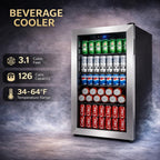 Beverage Refrigerator, 2.47 Cu.Ft Mini Fridge Beverage Cooler