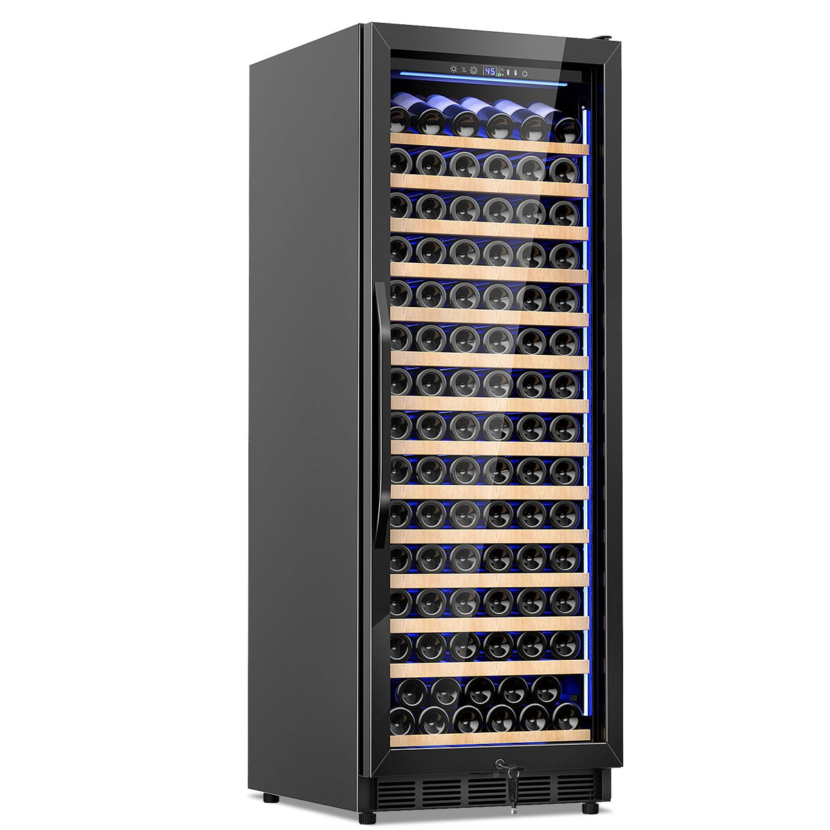 24" Dual Zone Wine and Beverage Refrigerator, Under Counter with Glass Door