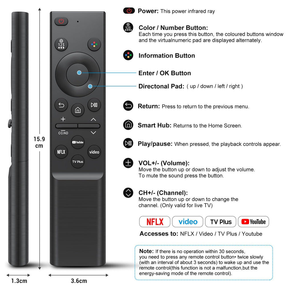 Universal Replacement for LG Smart TV Remote