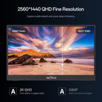 InnoView Portable Monitor, 15.6 Inch FHD 1080P HDMI USB C Second External Monitor for Laptop, Desktop, MacBook, Phones, Tablet, PS5/4, Xbox, Switch, Built-in Speaker with Protective Case