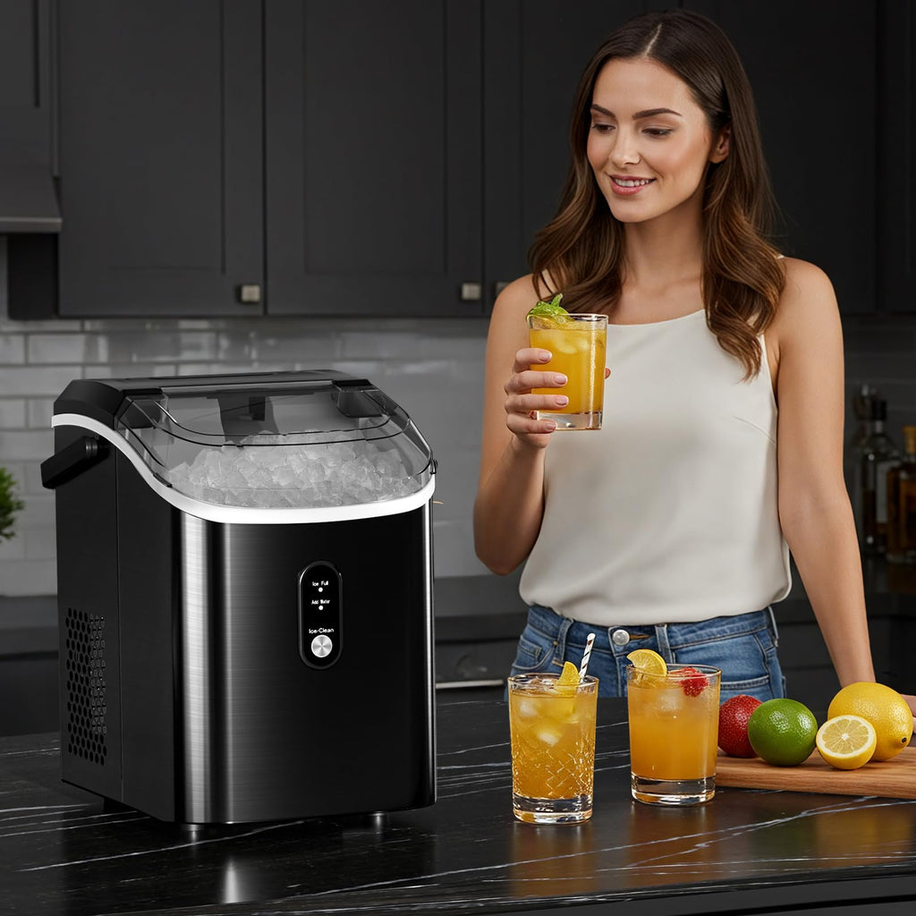 Antarctic Star Nugget Ice Maker Countertop with Soft Chewable Ice