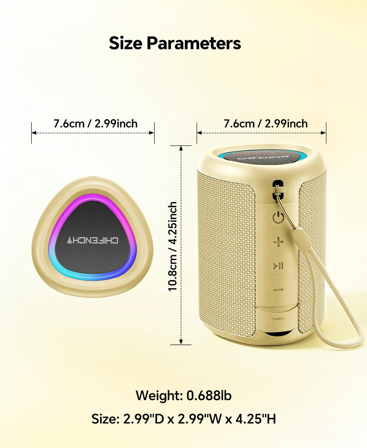Portable Bluetooth Speaker Gift Ideas: Outdoor Travel Essentials Waterproof
