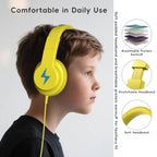 Candy Bila Wired Kids Headphones for School, Over-Ear for Boys Girls