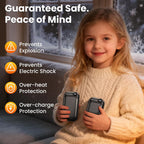 Hand Warmers, 2 Pack Magnetic Electric Handwarmer, 6000mAh USB Hand Warmers Rechargeable, 4 Heat Settings, LED Digital Display, Suitable for Outdoor Indoor - Hunt, Camp, Golf or Gift Giving