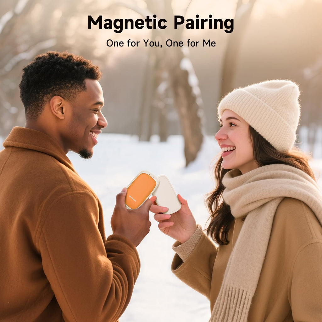 Electric Hand Warmers Rechargeable, 2 Pack Magnetic Design
