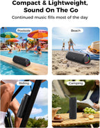 Bluetooth Speaker, 20W HD Sound, Portable Wireless, IPX5 Waterproof, Up to 24H Playtime, TWS Pairing, for Home/Party/Outdoor/Camping/Beach Essentials, Electronic Gadgets, Birthday Gift (Teal)