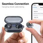 TOZO T10 Wireless Earbuds Powerful Bass Stereo Wireless Charging, APP, IPX8