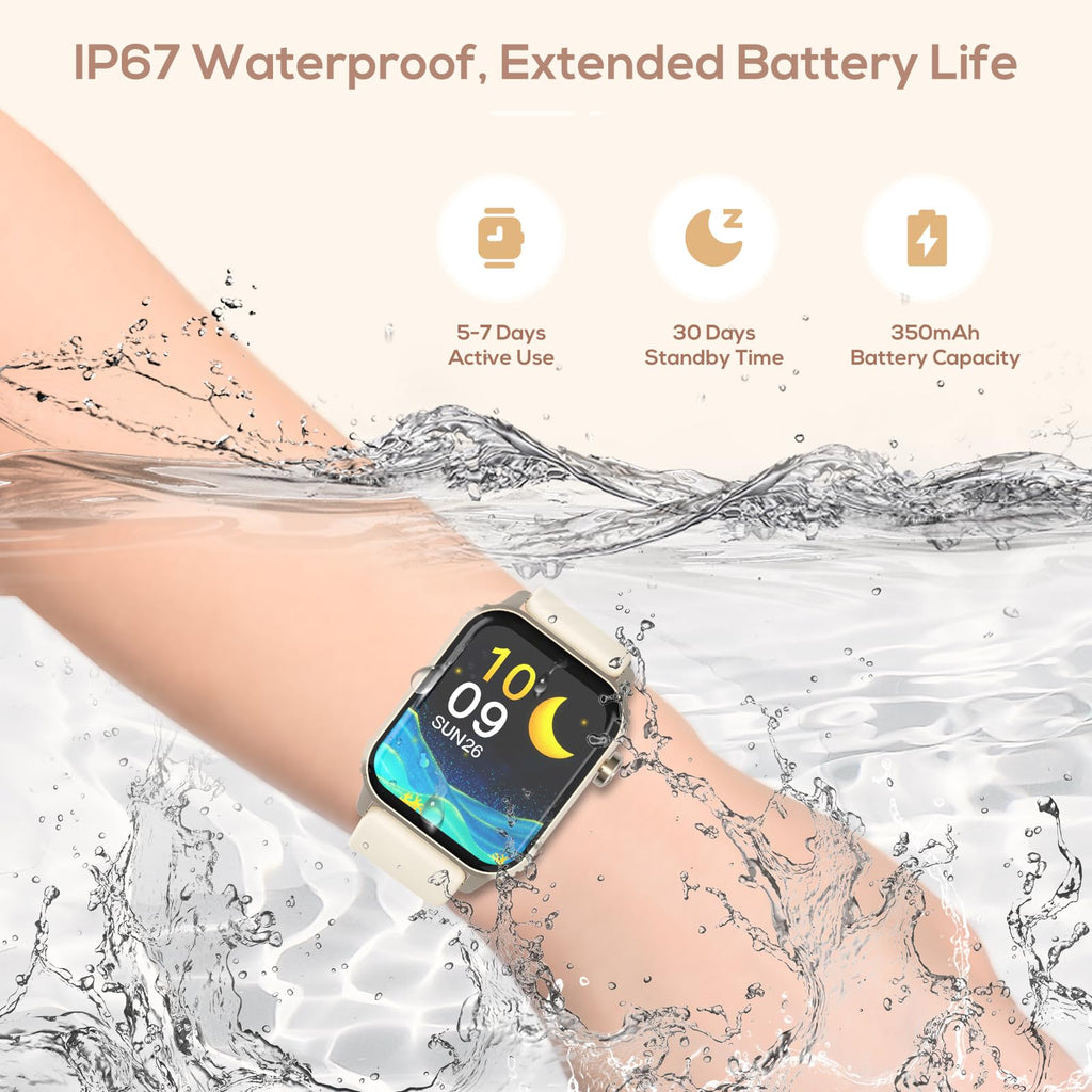 Smart Watch for Men, 120 Sports Modes Smartwatch with 1.83" HD, Alexa Built-in, Heart Rate/Sleep Monitor, IP67 Waterproof, Bluetooth Call & Music Control Fitness Watch for iPhone/Android (Black)