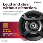 Pioneer F-Series TS-F1035R 4" 2-Way Coaxial Car Speakers 150W Max