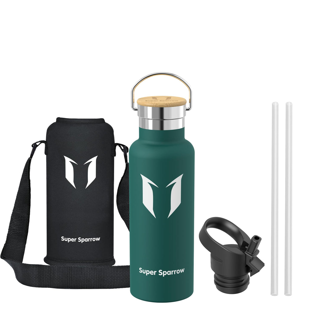 Sparrow Insulated Water Bottle W/Straw -Metal Water Bottles-500ml&750ml&1L