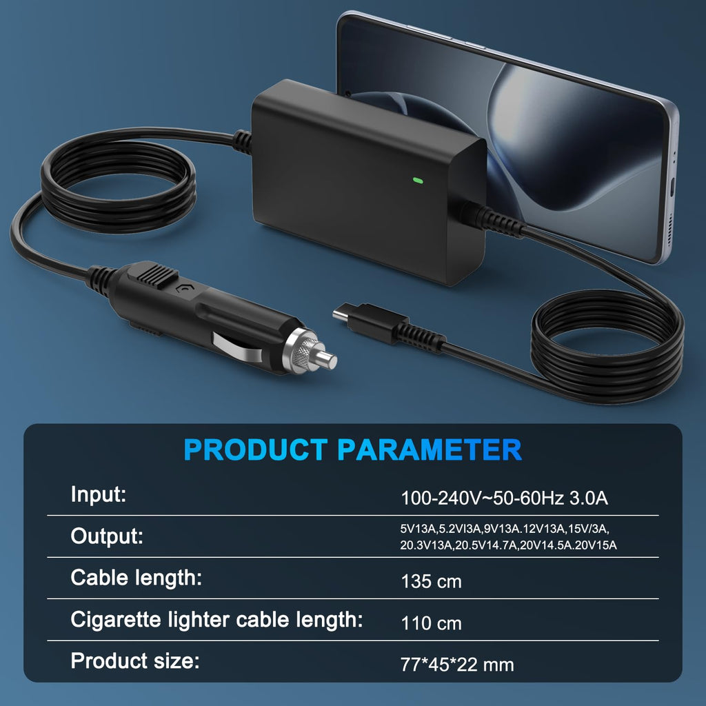 65W USB C Laptop Charger Compatible with HP Spectre Elitebook Chromebook
