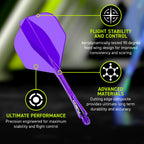 WINMAU | Fusion Integrated Dart Flights & Dart Stems | No.2