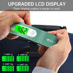 MYCARBON Luggage Scale Portable Digital Weight Scale for Travel Suitcase with Tare Function 110 Lb/ 50Kg Capacity (Silver)