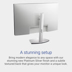Dell 27 Plus QHD Monitor - S2725DSM - 27-inch QHD (2560x1440) 144Hz 1ms Display, 2 x 3W Speakers, HDMI/DisplayPort 1.4 Connectivity, Height/Tilt/Pivot/Swivel Adjustability, AMD FreeSync - Ash White