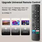 【2-Pack】 for Roku TV Remote,Replacement for TCL,ONN, Hisense Roku TVs