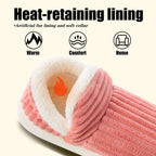 Misolin Slippers Women Clouds Bootie Corduroy Memory Foam Warm House Shoes