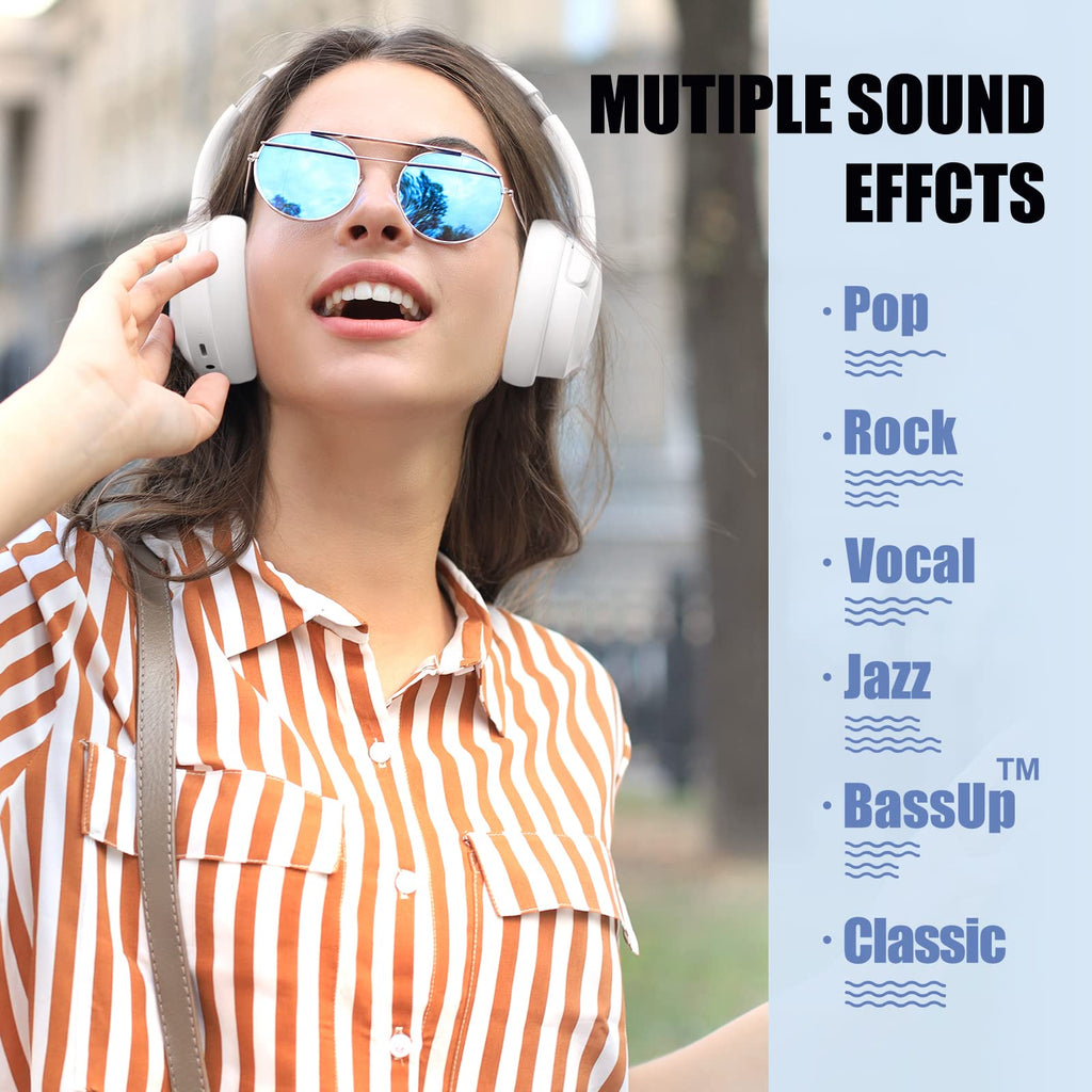 BERIBES Bluetooth Headphones Over Ear Wireless HiFi Stereo Headsets 65H 6EQ