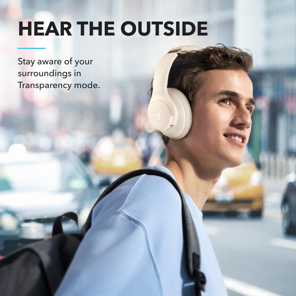 Soundcore by Anker Q20i Headphones with Protective Case, Blue, Bundle