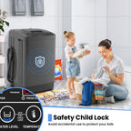Nictemaw 2.8 Cu.ft. Portable Washer with Drain Pump, 20 lbs Capacity