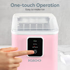 Igloo Ice Maker Countertop, Portable Ice Maker with Handle, 26lbs, Black