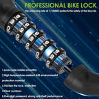 SPGOOD Bike Lock with Combination, Bicycle Lock with Chain(Camouflage)