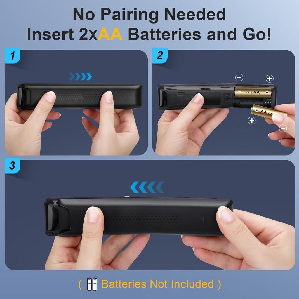 【2-Pack】 for Roku TV Remote,Replacement for TCL,ONN, Hisense Roku TVs